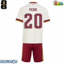 Spania Pedri Gonzalez #20 Bortedraktsett Barn VM 2026 Kortermet (+ Korte bukser)